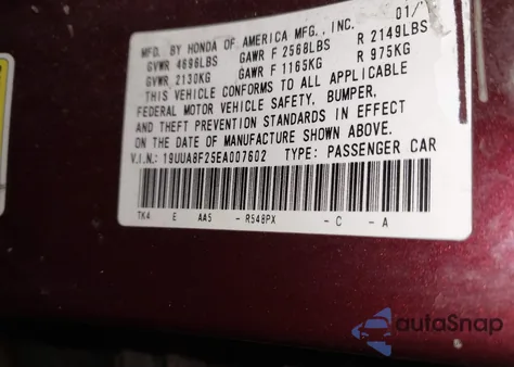 2014 Acura Tl 3.5 z USA, uszkodzony, nr VIN 19UUA8F25EA007602